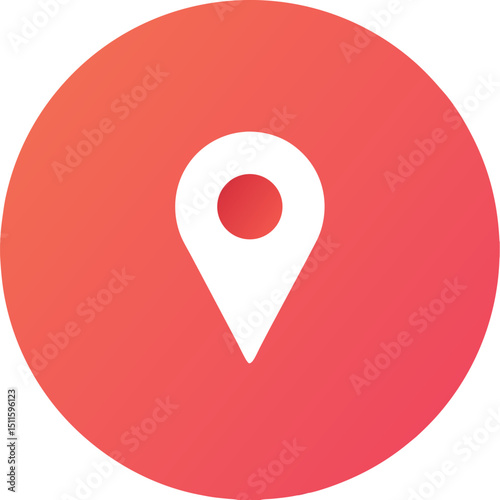 Circular Location Pin Icon