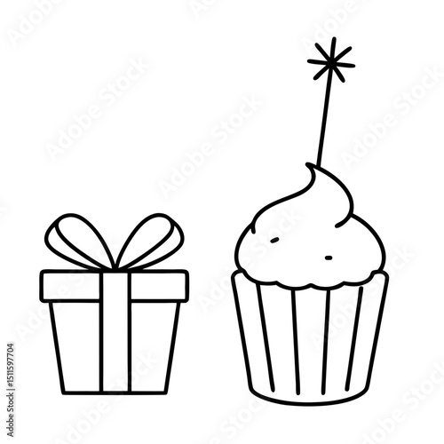 gift box icon set