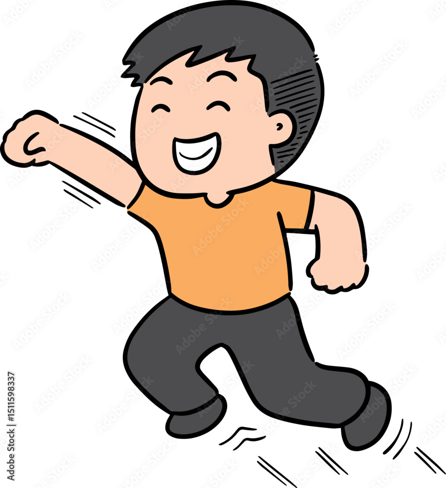 Illustration of man jumping
Illustration of man jumping