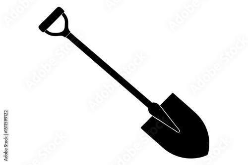 shovel silhouette vector, shovel Icon