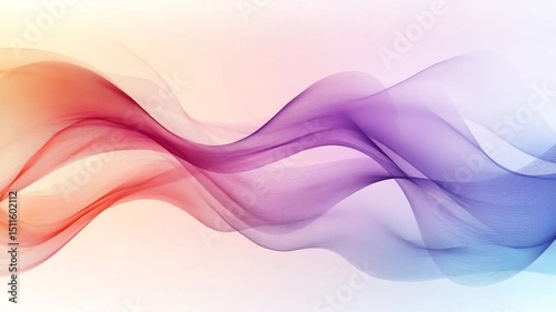 Abstract wave background animation flowing smoothly, showcasing vibrant colors and motion