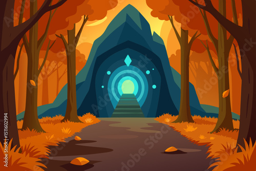 autumn forest in the forest