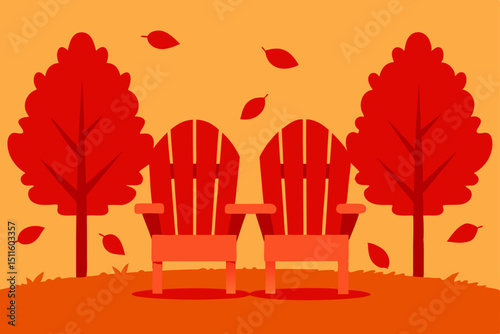 autumn landscape with trees