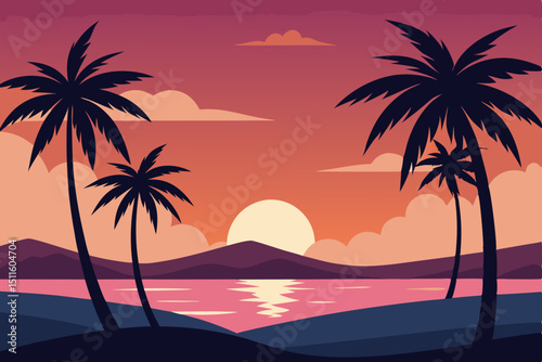 palm trees on the beach