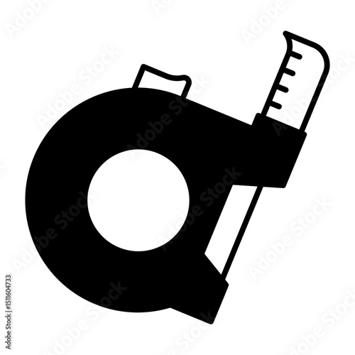 Measuring Tape black icon