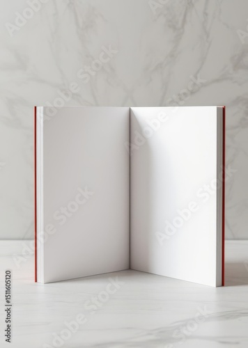 Hardcover book mock-up - dust jacket. backside. wall background. book mockup. 