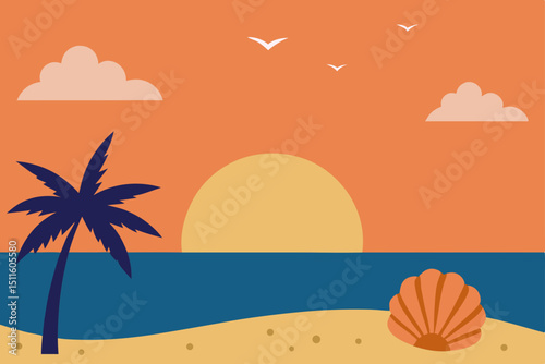 summer beach background