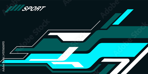 Wrap Design for Car Vector. Sport stripes, racing vehicle stickers. Racing stickers for tuning