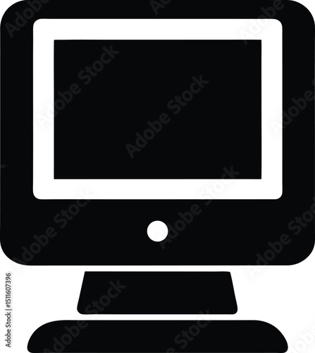 vector computer monitor