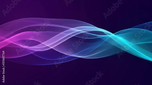 Abstract purple and blue wave background