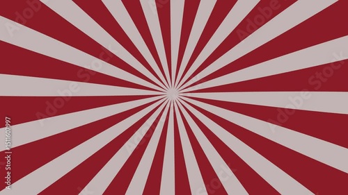 grunge red and white sunburst background 4K resolution looping animation stock video