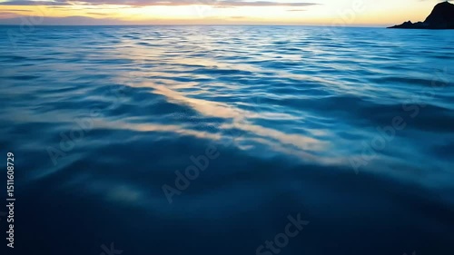Deep blue ocean water texture background