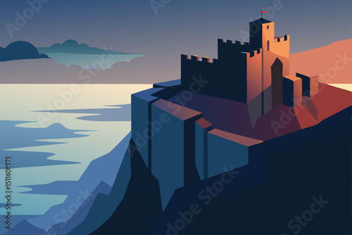 castle in the night