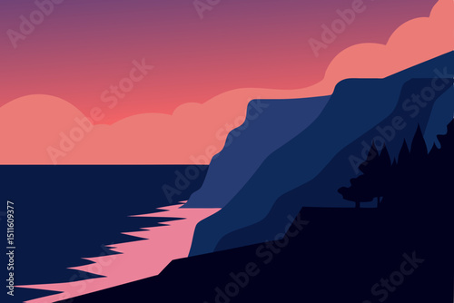 silhouette of a man on the mountain