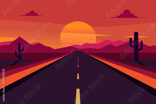 road to the desert