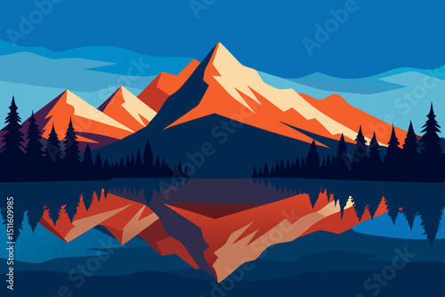 sunrise in mountains