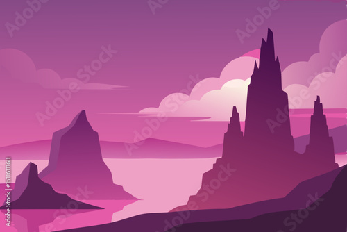 sunrise over the mountains