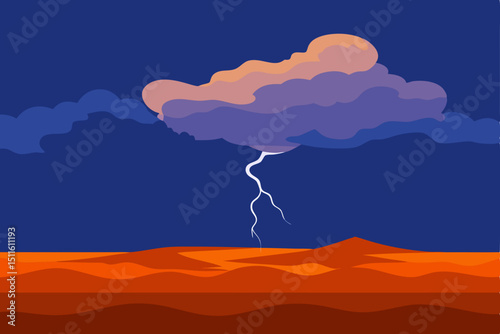 storm clouds over the mountain