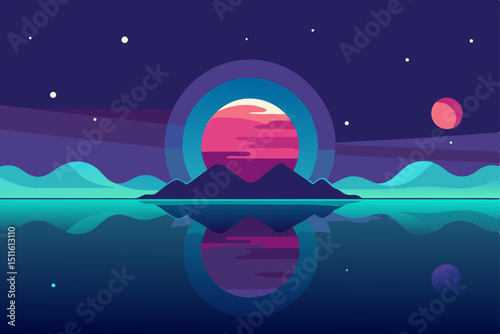 night sky with stars