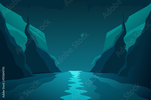 cave in the blue sea