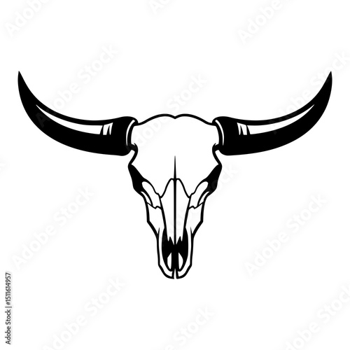 Bull Skull Illustration vector