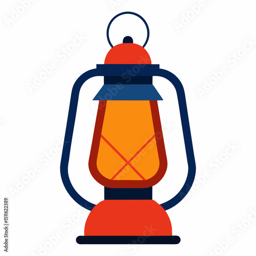 old oil lamp isolated
