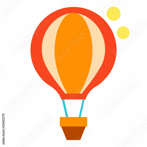 hot air balloon vector illustration