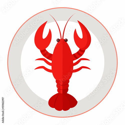 vector illustration of lobster