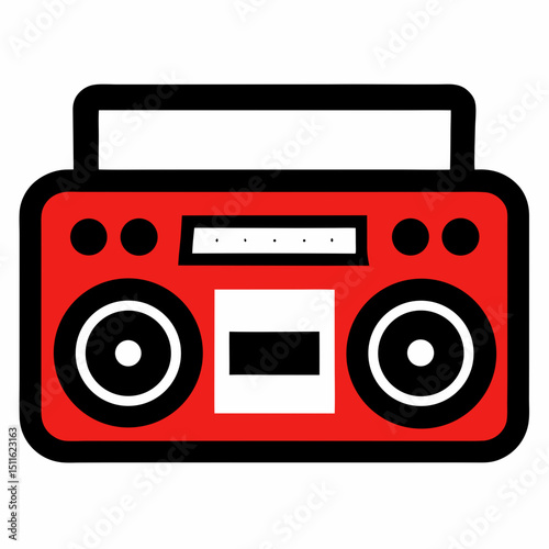 retro radio cassette player