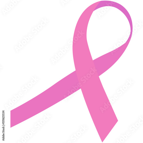 World Cancer Day Ribbon. Pink ribbon breast cancer awareness icon symbol design. Pancreatic Cancer Awareness Symbol Closeup. Cancer Ribbon Template. World Pancreatic Cancer Day Concept.