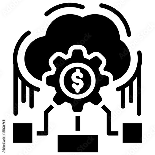 Ai Financial Cloud Icon