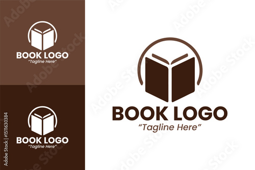 Minimalist Book Logo Designs for Publishers and Bookstores Branding