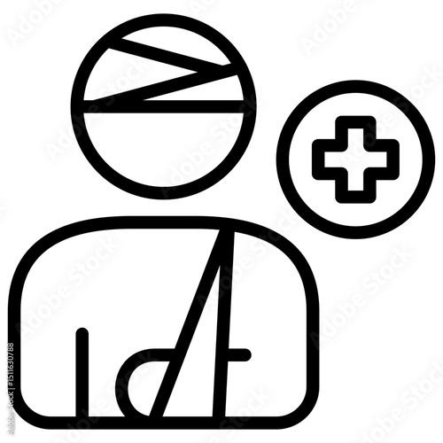 Injured Patient Icon