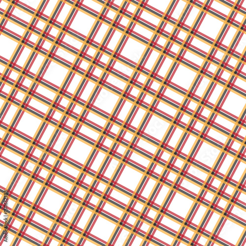 A seamless plaid pattern in a clean, monochromatic style, perfect for modern textile design, digital backgrounds, and graphic elements.
