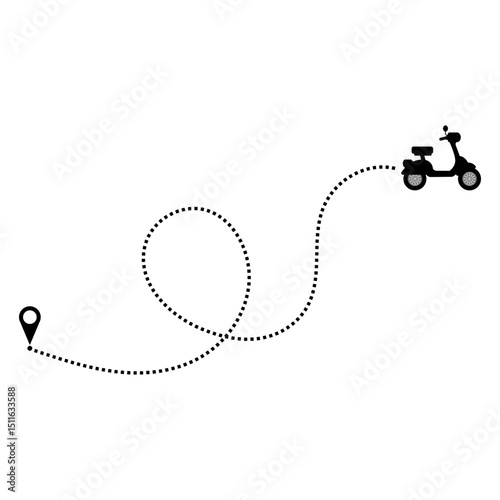Motorcycle Travel Route