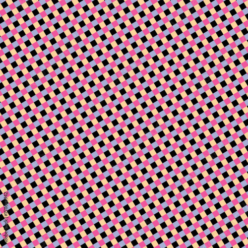 A seamless plaid pattern in a clean, monochromatic style, perfect for modern textile design, digital backgrounds, and graphic elements.