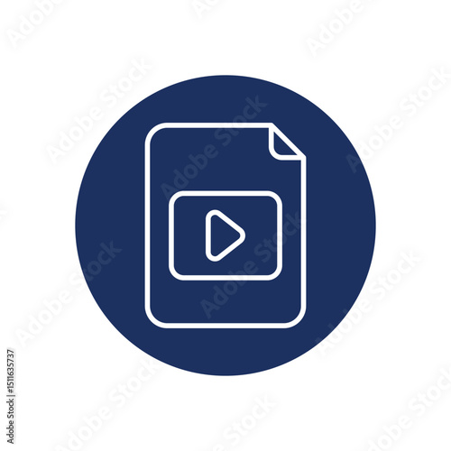 Video File icon vector 