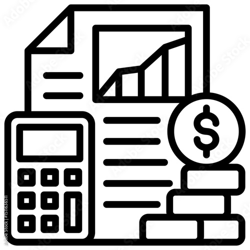 Financial Report Icon
