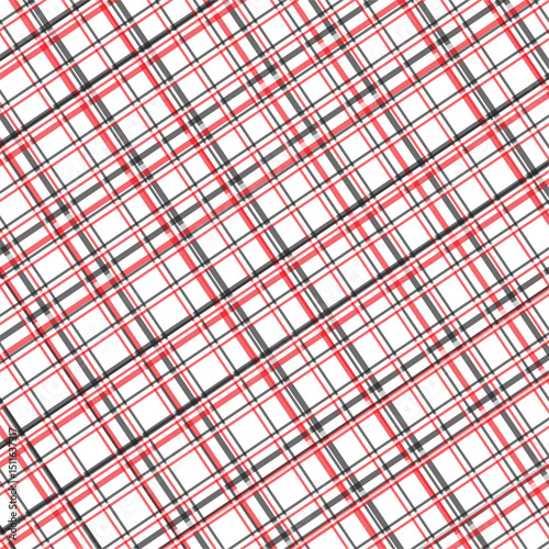 A seamless plaid pattern in a clean, monochromatic style, perfect for modern textile design, digital backgrounds, and graphic elements.