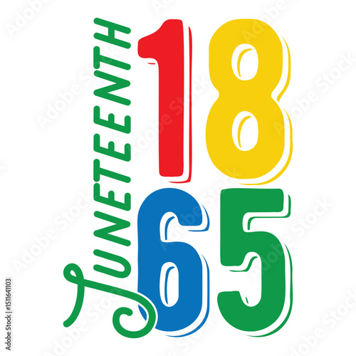 Juneteenth Sublimation Design with Afrocentric Freedom Celebration Elements  Style