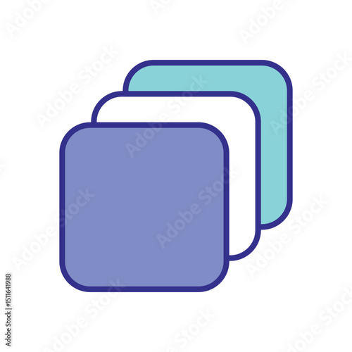 Copies icon vector 