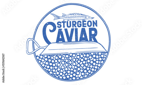 Sturgeon artwork. Sturgeon fish artwork for t shirt print, poster, sticker and other uses.