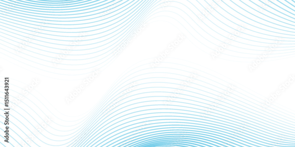 Fototapeta premium Abstract technology wave lines, frequency sound, data science, business wave line background. Abstract wavy element for design on transparent background isolated