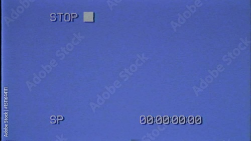vhs video signal of an old player