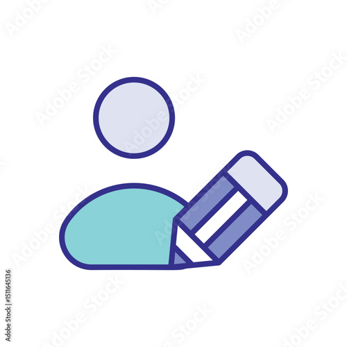 Contributor icon vector 
