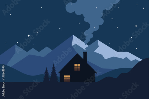 house in the mountains