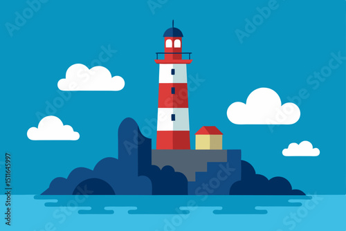 lighthouse in the sky