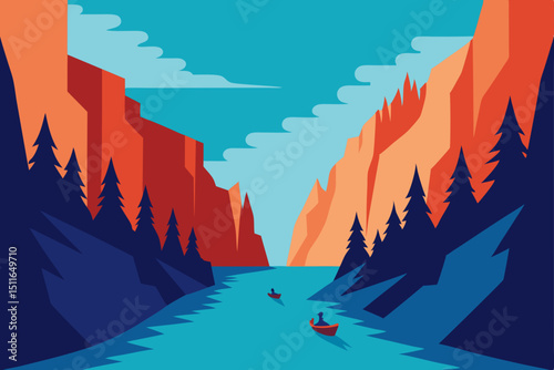 winter landscape with mountains