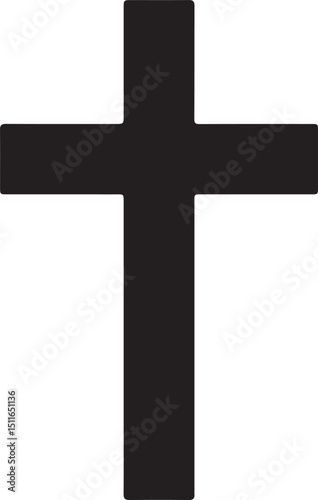 jesus christ on cross vector isloated on a white background