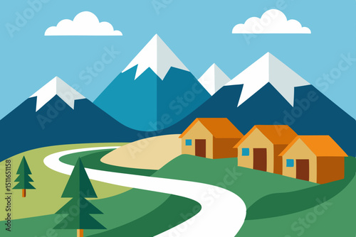 vector illustration of house